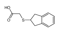 2-((2,3-二氢-1H-茚-2-基)硫代)乙酸结构式