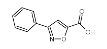 3-苯基异恶唑-5-羧酸结构式