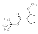 2-甲氧基吡咯烷-1-羧酸叔丁酯结构式