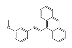 1-anthracen-9-yl-N-(3-methoxyphenyl)methanimine Structure