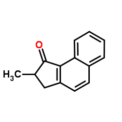 2-甲基-2,3-二氢-1H-环戊并[a]萘-1-酮结构式