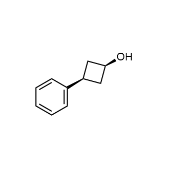 Cis-3-phenylcyclobutan-1-ol Structure