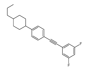1,3-difluoro-5-[2-[4-(4-propylcyclohexyl)phenyl]ethynyl]benzene Structure