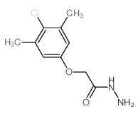 2-(4-氯-3,5-二甲基苯氧基)乙酰肼结构式