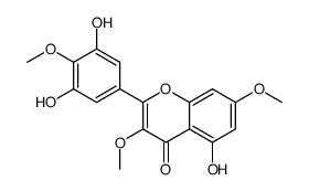 2-(3,5-dihydroxy-4-methoxyphenyl)-5-hydroxy-3,7-dimethoxychromen-4-one结构式