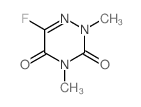 1,2,4-Triazine-3,5(2H,4H)-dione,6-fluoro-2,4-dimethyl- Structure