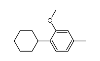 2-cyclohexyl-5-methyl-anisole结构式