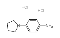 4-(1-吡咯烷)苯胺二盐酸盐结构式