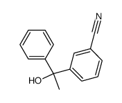 3-(1-hydroxy-1-phenylethyl)benzonitrile结构式