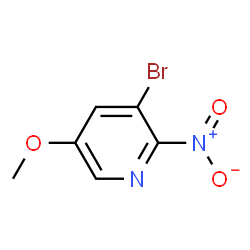 Pyridine, 3-bromo-5-methoxy-2-nitro- Structure