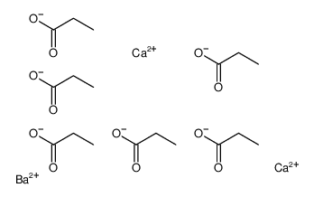 dicalcium,barium(2+),propanoate结构式