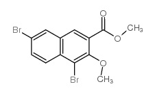 methyl 4,7-dibromo-3-methoxynaphthalene-2-carboxylate结构式