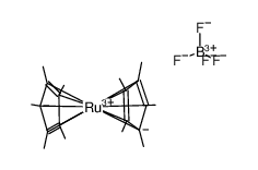 decamethylruthenocenium tetrafluoroborate Structure