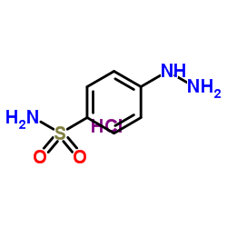 4-Hydrazinobenzene-1-sulfonamide hydrochloride structure