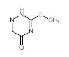 1,2,4-Triazin-5(2H)-one,3-(methylthio)- Structure