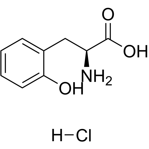 2-羟基-L-苯丙氨酸盐酸盐结构式