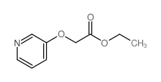 3-吡啶基氧乙酸乙酯结构式