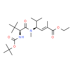 (S,E)-4-((S)-2-((叔丁氧基羰基)氨基)-N,3,3-三甲基丁酰胺基)-2结构式