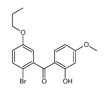 (2-BROMO-5-PROPOXYPHENYL)(2-HYDROXY-4-METHOXYPHENYL)METHANONE结构式
