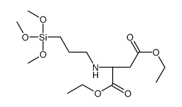 diethyl (2S)-2-(3-trimethoxysilylpropylamino)butanedioate结构式