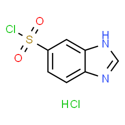 1H-Benzimidazole-5-sulfonyl chloride hydrochloride Structure