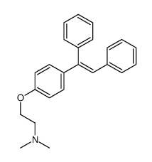 2-[4-(1,2-diphenylethenyl)phenoxy]-N,N-dimethylethanamine结构式