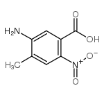 2-硝基-5-氨基-4-甲基苯甲酸结构式
