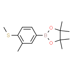 3-Methyl-4-(methylthio)phenylboronic acid, pinacol ester Structure