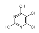 5,6-dichloro-1H-pyrimidine-2,4-dione结构式