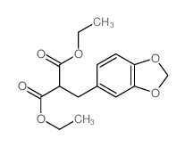 diethyl 2-(benzo[1,3]dioxol-5-ylmethyl)propanedioate结构式