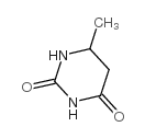 6-甲基二氢嘧啶-2,4(1H,3H)-二酮结构式