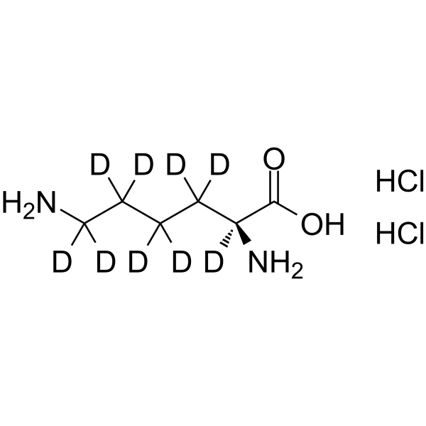 L-Lysine-d9 dihydrochloride结构式