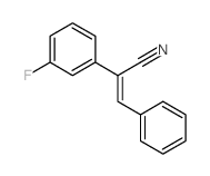 Acrylonitrile,2-(m-fluorophenyl)-3-phenyl- (7CI,8CI) structure
