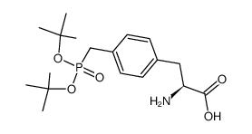 L-4-((di-tert-butyl)phosphonomethyl)phenylalanine Structure