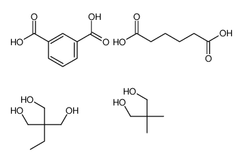 己二酸/间苯二甲酸/新戊二醇/三羟甲基丙烷共聚物结构式