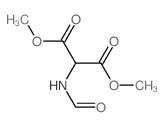 Propanedioic acid,2-(formylamino)-, 1,3-dimethyl ester Structure