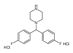 N-(BIS(4-FLUOROPHENYL)METHYL)PIPERAZINE DIHYDROCHLORIDE Structure