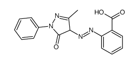 2-[(4,5-二氢-3-甲基-5-氧代-1-苯基-1H-吡唑-4-基)偶氮]苯甲酸结构式