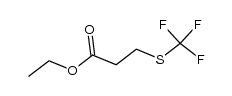 ethyl 3-(trifluoromethylthio)propionate结构式