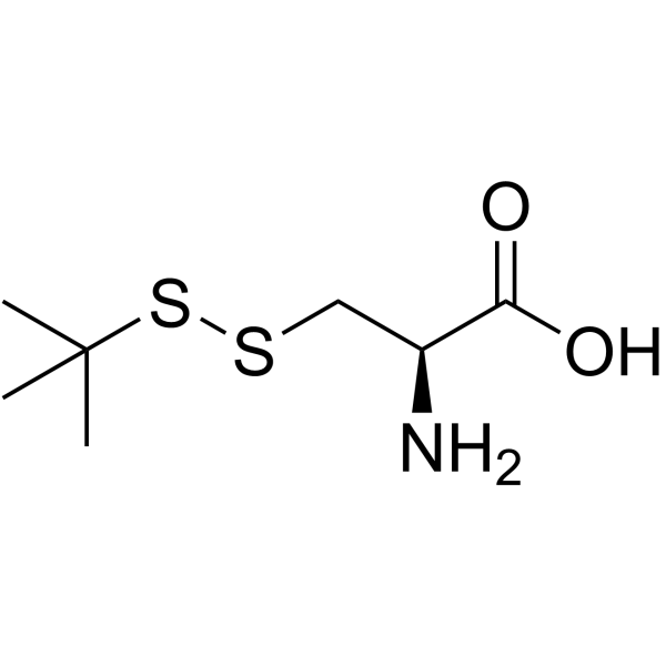 S-叔丁基巯基L-半胱氨酸结构式
