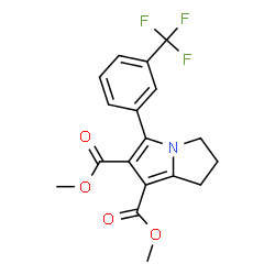 Dimethyl 5-[3-(trifluoromethyl)phenyl]-2,3-dihydro-1H-pyrrolizine-6,7-dicarboxylate Structure
