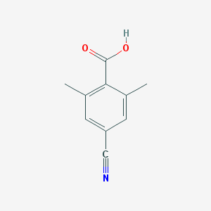 4-氰基-2,6-二甲基苯甲酸结构式