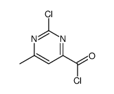 4-Pyrimidinecarbonyl chloride, 2-chloro-6-methyl- (9CI) picture