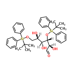 3,6-二-O-(叔丁基二苯基硅基)-D-谷氨醛结构式