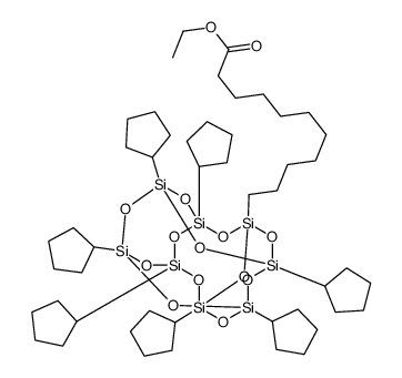 PSS-[1-(乙基十一酸)]-七环戊基取代结构式
