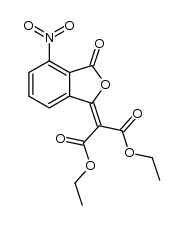 diethyl 2-(4-nitro-3-oxo-1,3-dihydrobenzo[c]furan-1-ylidene)malonate结构式