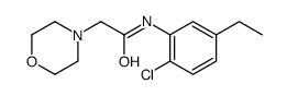 N-(2-chloro-5-ethylphenyl)-2-morpholin-4-ylacetamide结构式