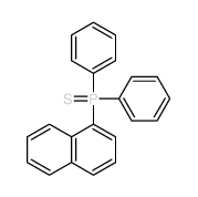 Phosphine sulfide,1-naphthalenyldiphenyl-结构式