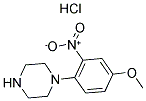 1-(4-甲氧基-2-硝基-苯基)哌嗪盐酸盐结构式
