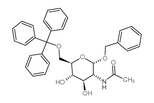 N-[(2S,3R,4R,5S,6R)-4,5-dihydroxy-2-phenylmethoxy-6-(trityloxymethyl)oxan-3-yl]acetamide结构式